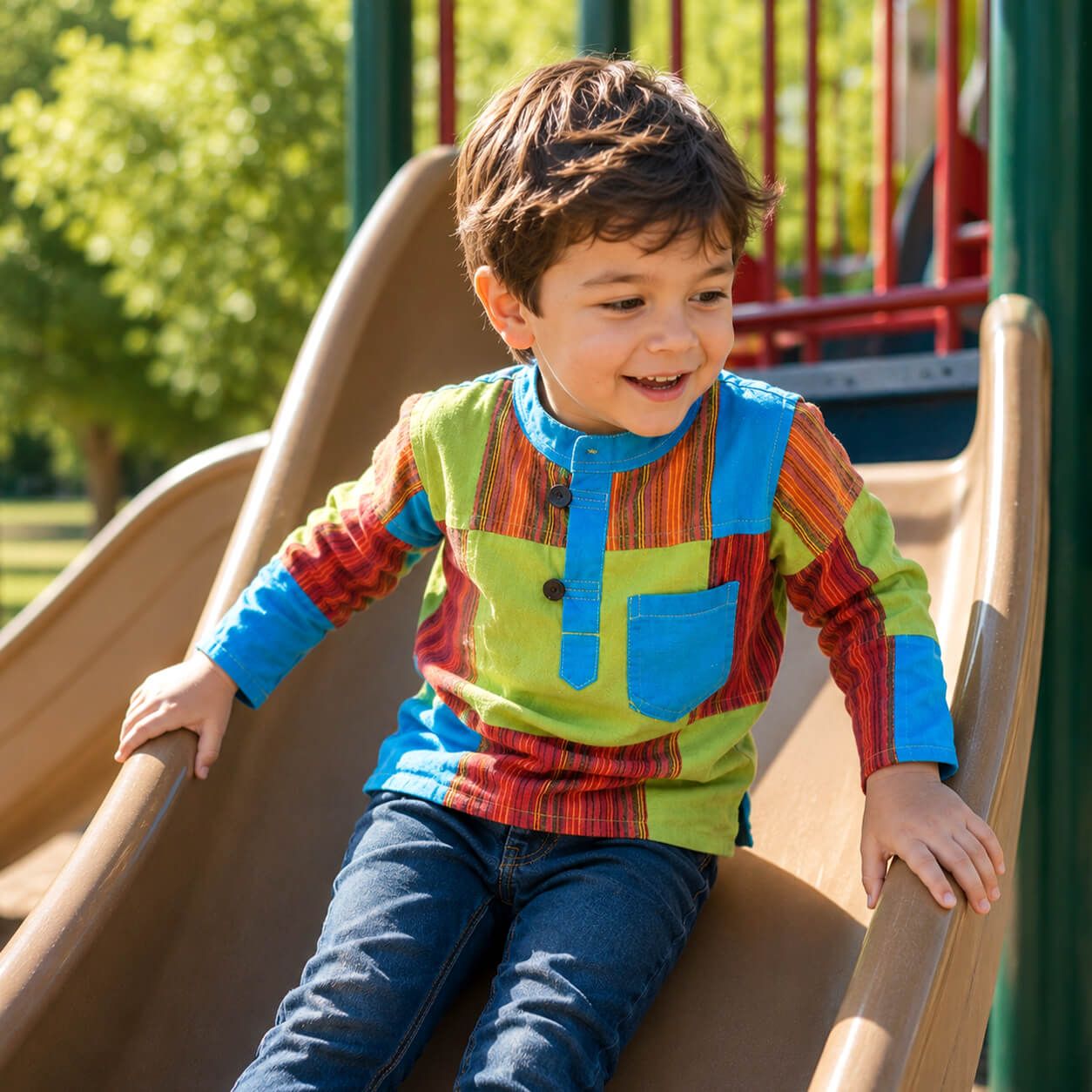 Ropa para niños hippie y étnica, moda baby hecha en algodón cómoda y sostenible, ropa colorida para bebés